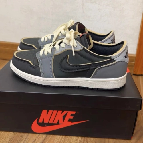 XH Air Jordan 1 Low Black Grey review 