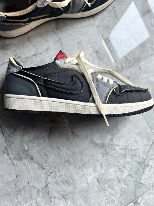 XH Air Jordan 1 Low Black Grey review 