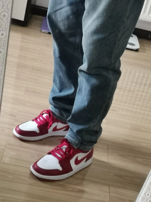 XH Air Jordan 1 Low Whiter'Red review 