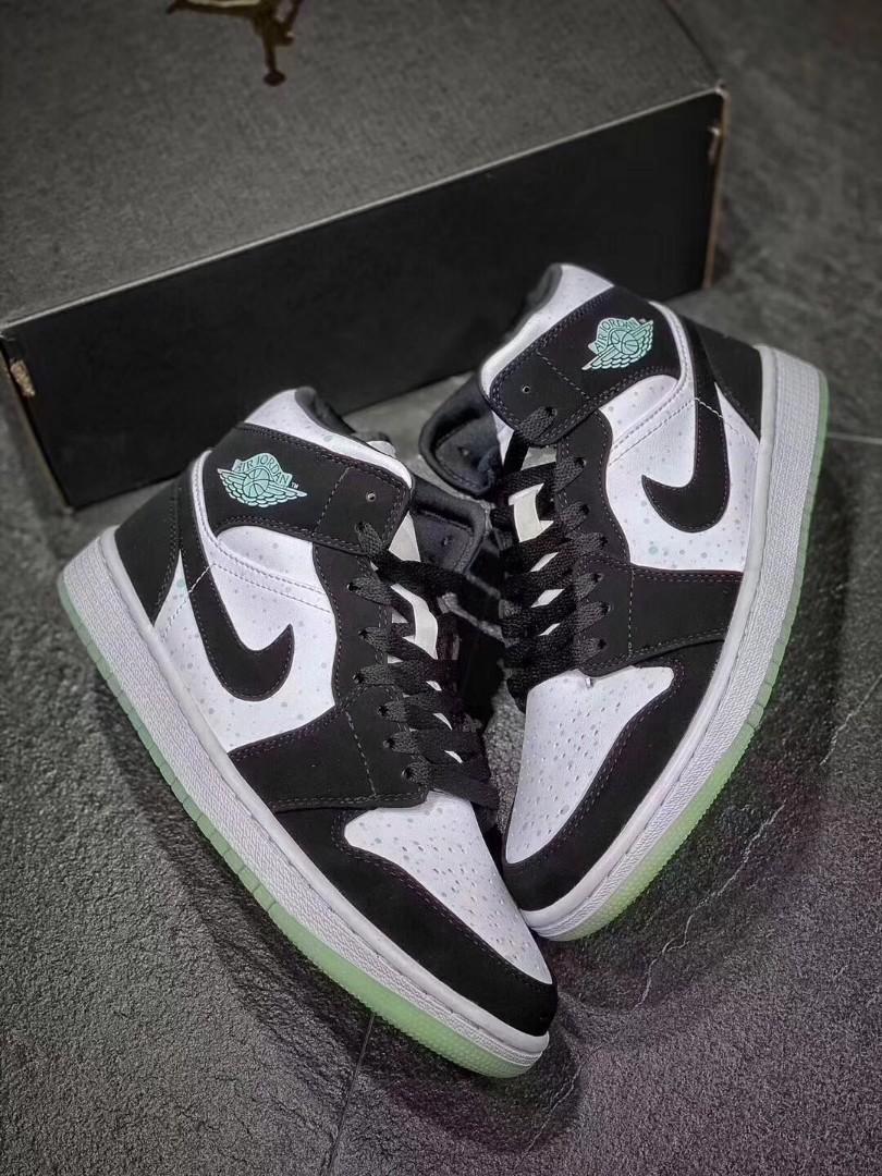 MID Air Jordan 1 Mid GS White Black Teal Tint review Bruce 05