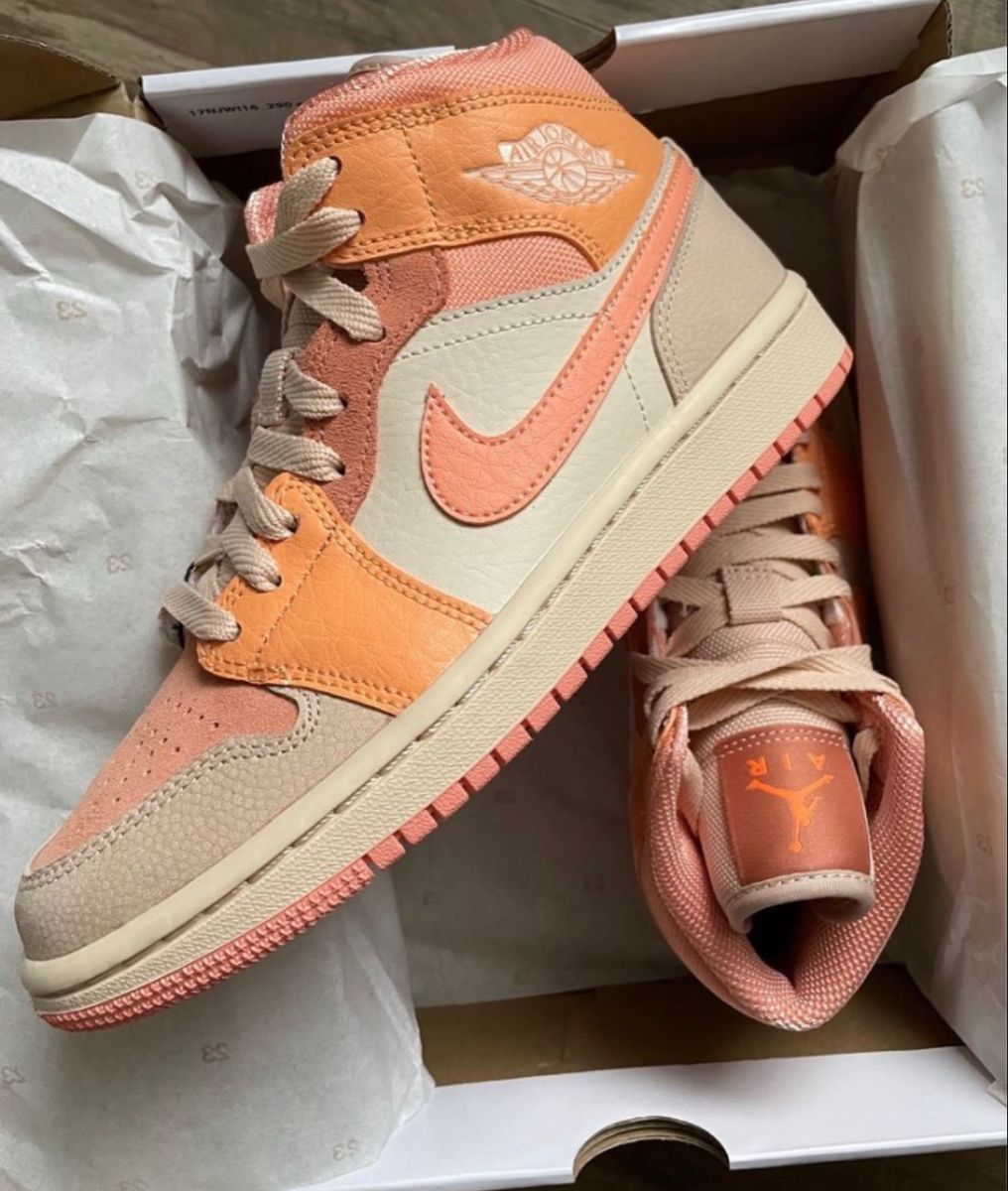 MID Air Jordan 1 Mid Apricot Orange review Leah