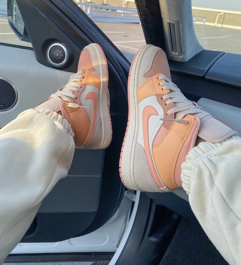 MID Air Jordan 1 Mid Apricot Orange review Drew