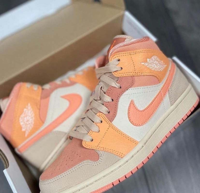 MID Air Jordan 1 Mid Apricot Orange review Hailey