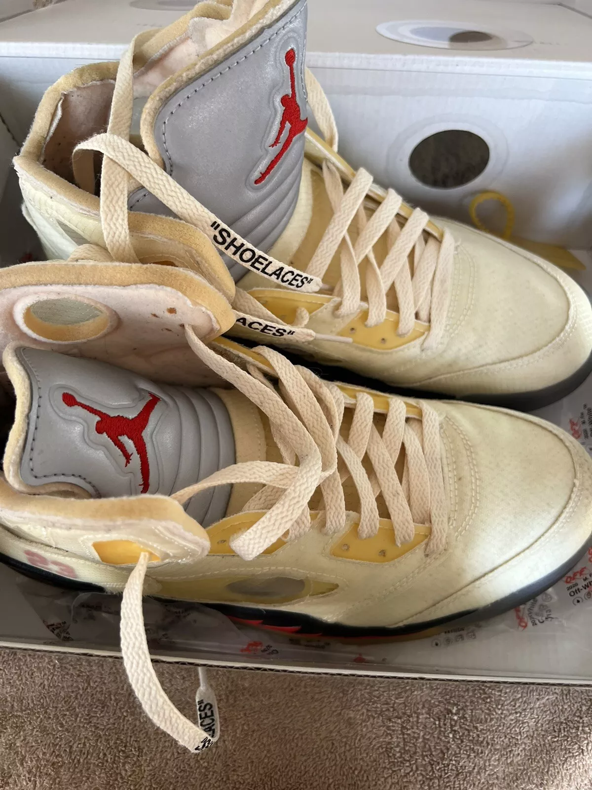 BS OFF White x Air Jordan 5 Retro SP Sail review Jared 01