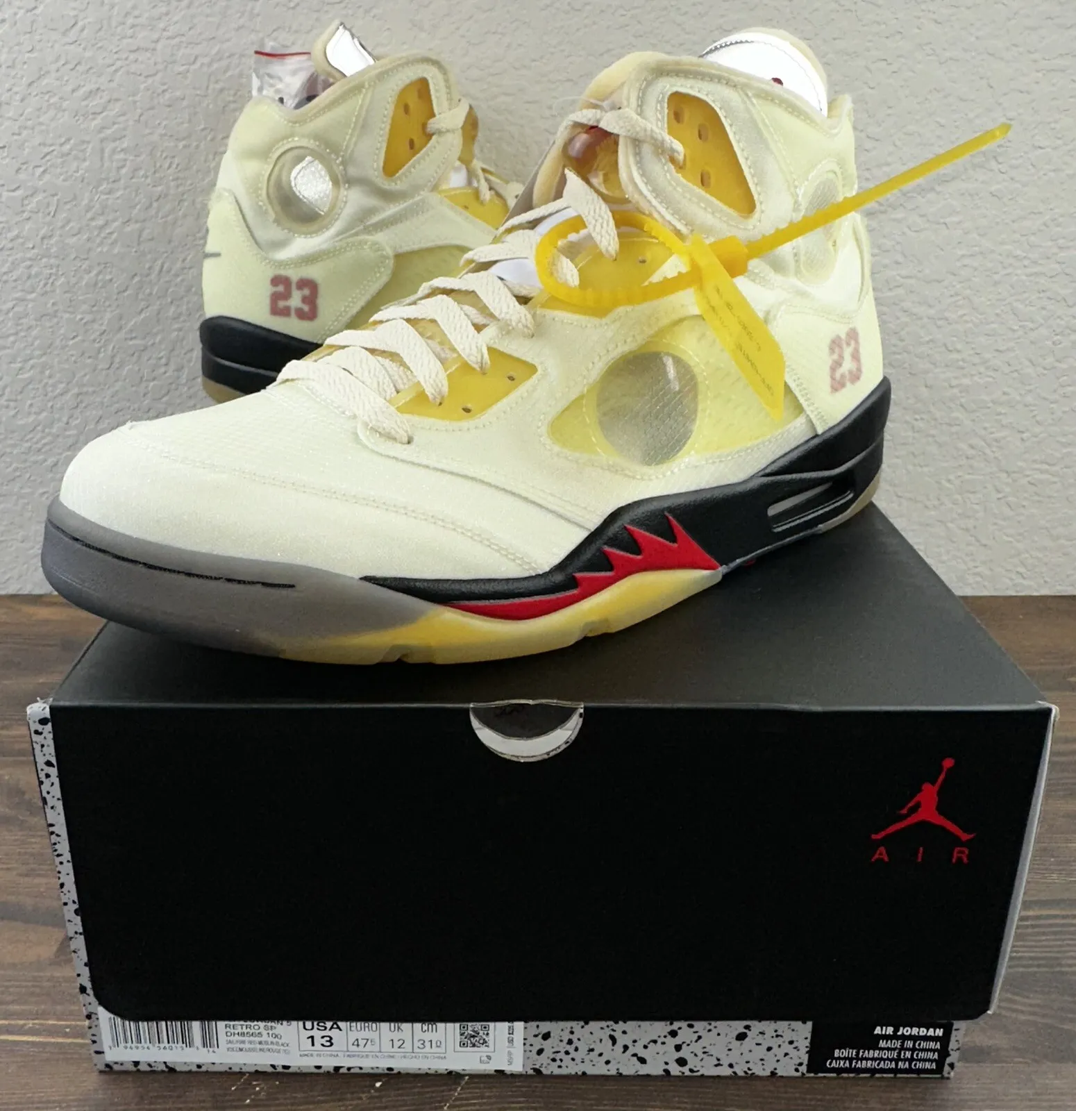 BS OFF White x Air Jordan 5 Retro SP Sail review Yurizan 02