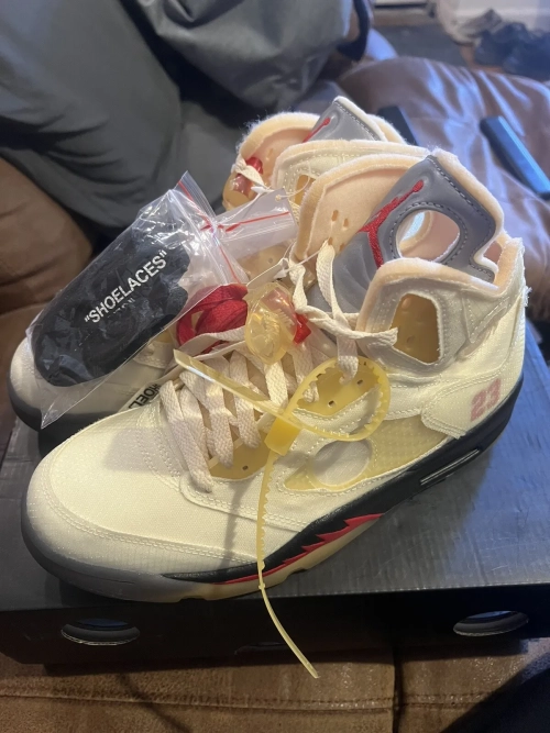 OG OFF White x Air Jordan 5 Retro SP Sail review 