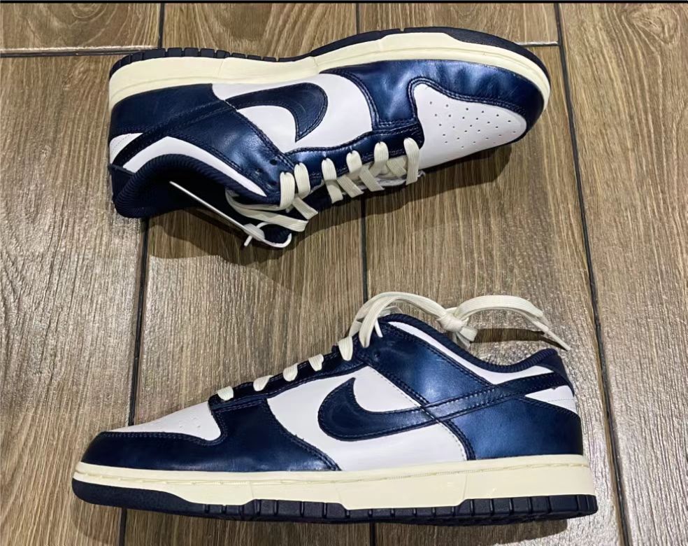M Batch Nike Dunk Low Midnight Navy and White review Patterson