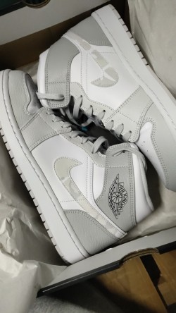 MID Air Jordan 1 Mid Grey Camo review Megan