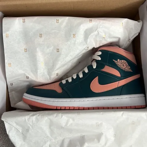 MID Air Jordan 1 Pink Green review 