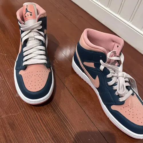 MID Air Jordan 1 Pink Green review 