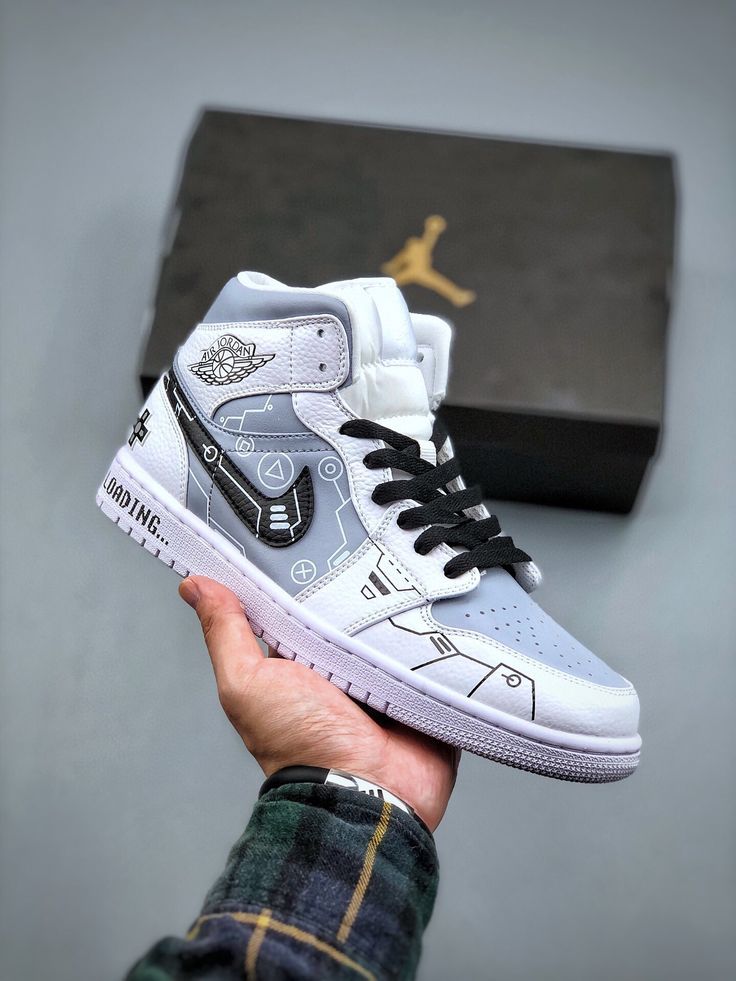 MID Air Jordan 1 Mid PS5 White Grey Black review Stephanie