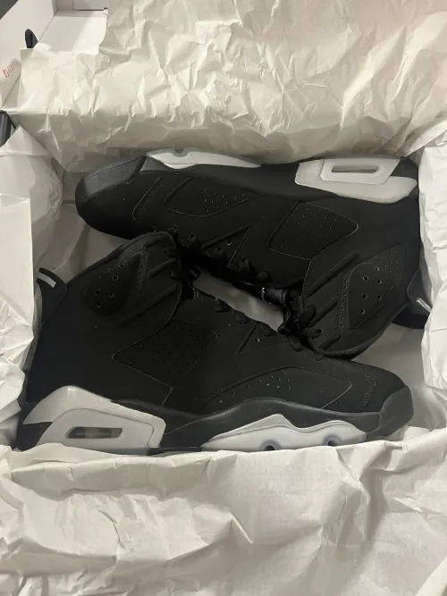 Q4  Air Jordan 6 Black Silver review 