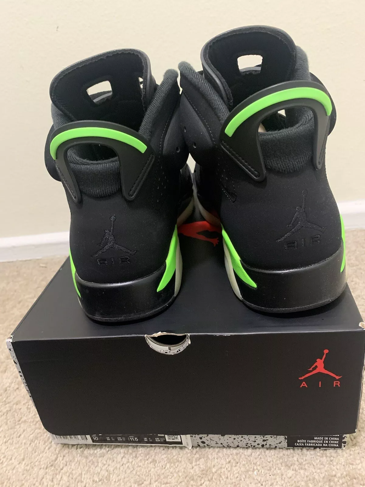 Q4 Air Jordan 6 Black Green review 1