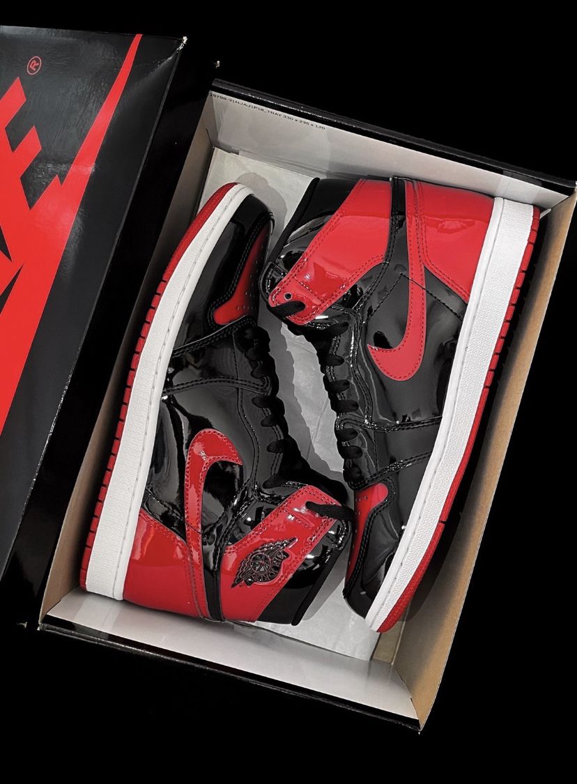 Q3 Air Jordan 1 High OG Bred Patent review Hank
