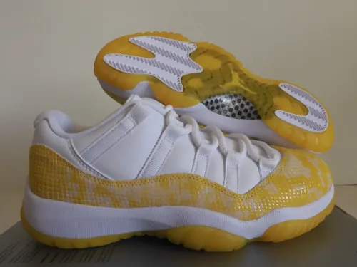 XP Air Jordan 11 Low WMNS “Yellow Snakeskin” review 