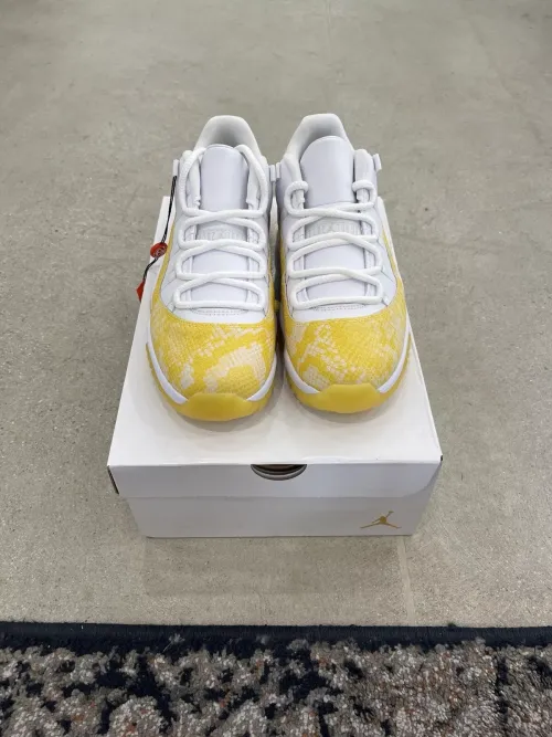 XP Air Jordan 11 Low WMNS “Yellow Snakeskin” review 