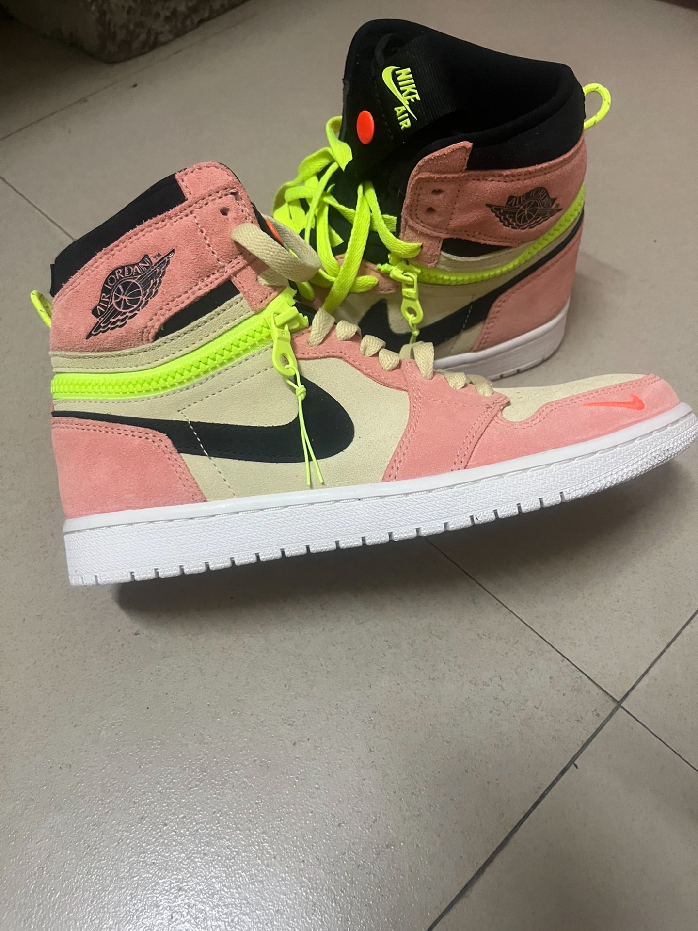 XH Air Jordan 1 High Switch Apricot Powder review Stephanie