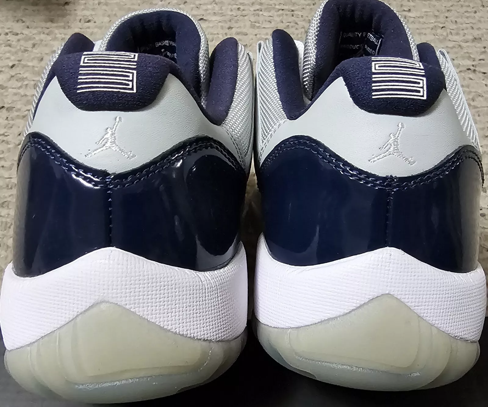 XH Air Jordan 11 Retro Low Georgetown review Blanca Any 01