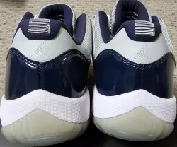 XH Air Jordan 11 Retro Low Georgetown review Blanca  Any 01