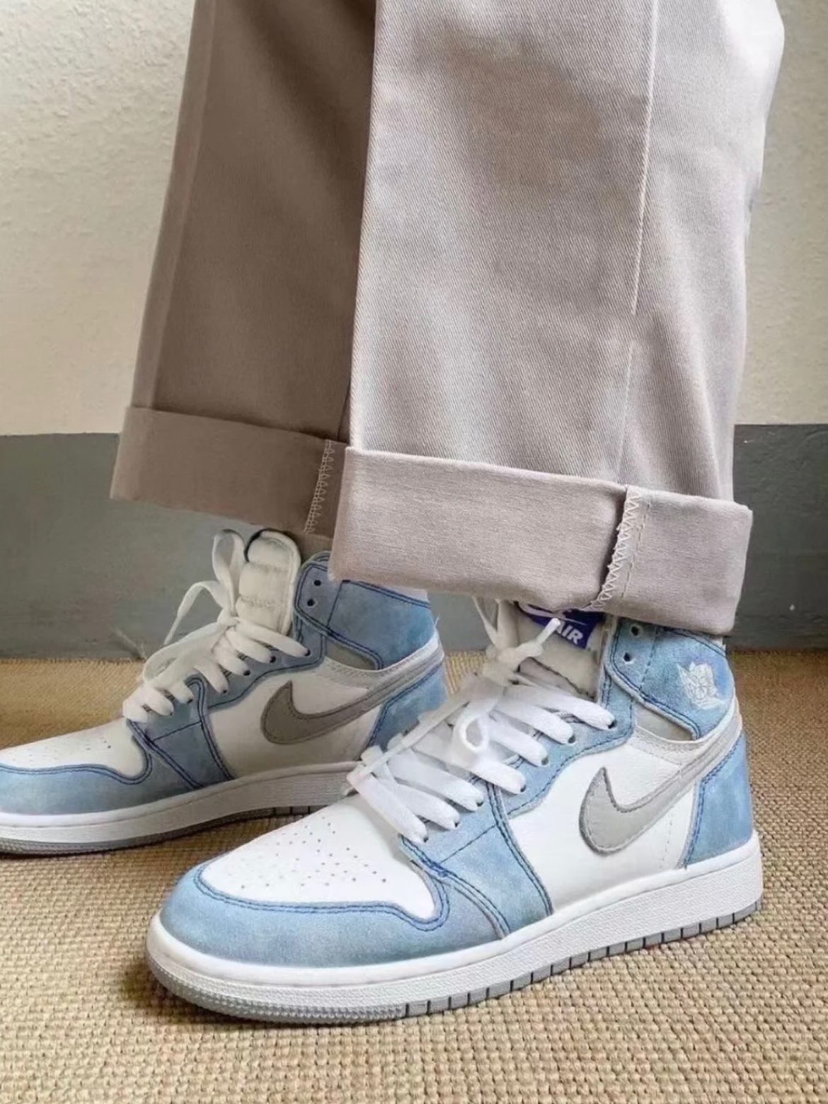 XH Air Jordan 1 High OG GS Wash North Carolan review Scarlett