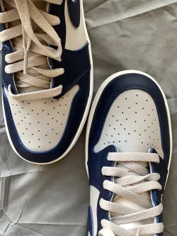 XH Air Jordan 1 High 85 Georgetown College Navy review Logan 04