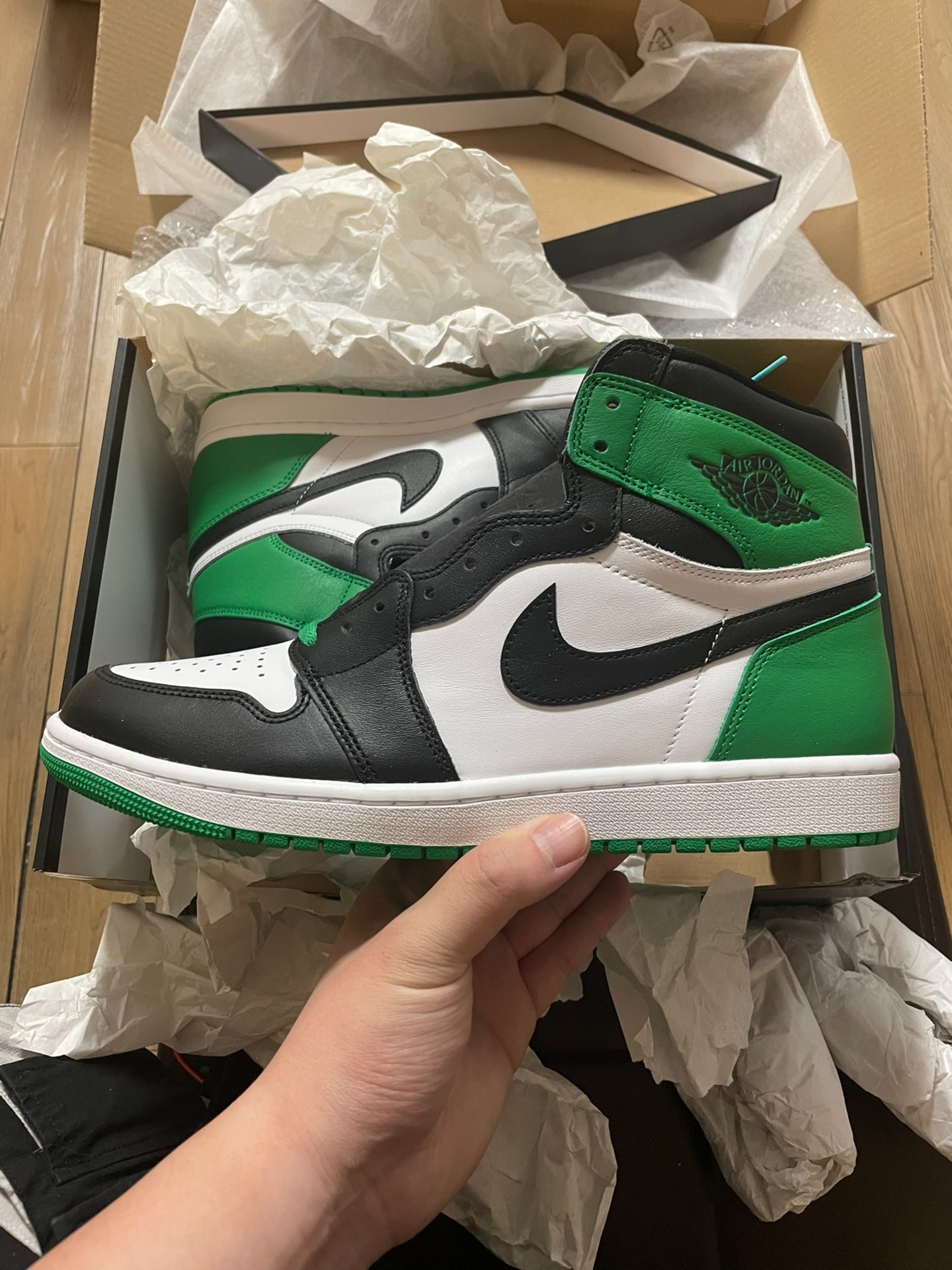XH  Air Jordan 1 HighLucky Green review Charlotte 02