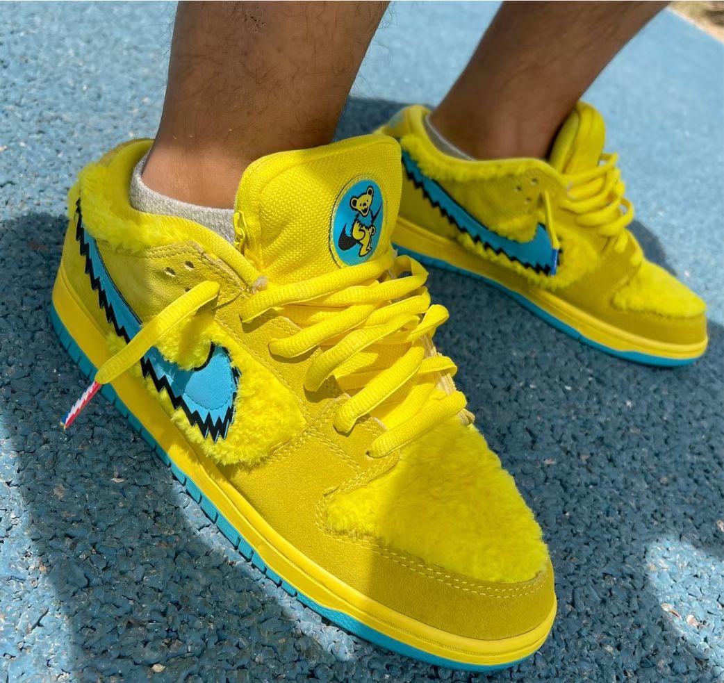SX Grateful Dead x Nike SB Dunk Low“ Yellow Bear” review Donna