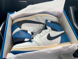 XH Fragment x Travis Scott x Air Jordan 1 High OG Military review Alexander