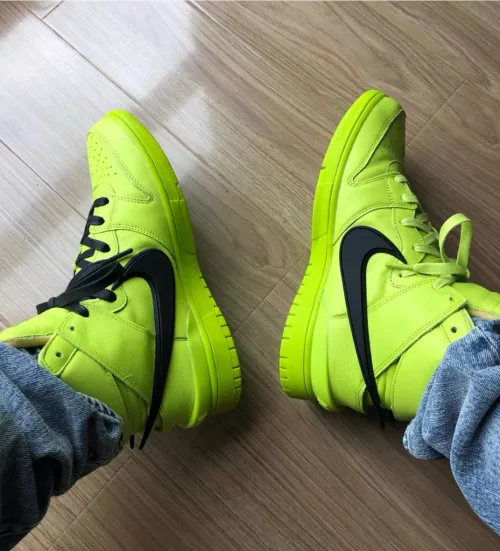 LF  Ambush x Nike Dunk High Flash Lime review 