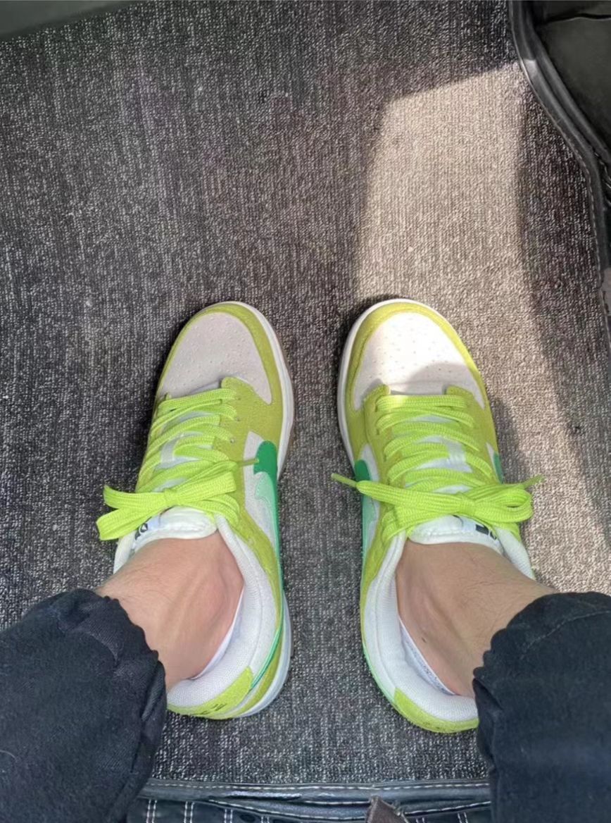 LF Nk SB Dunk Low 85 Gray Green Apple Double Hook review Eddy
