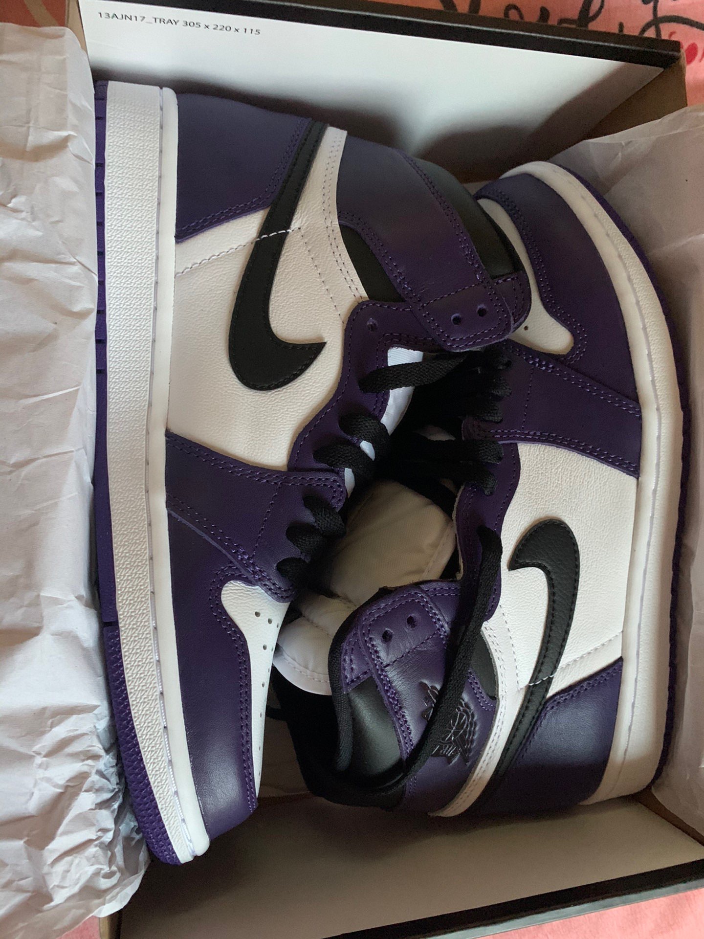 XH  Air Jordan 1 High OG “Court Purple” review Abigail