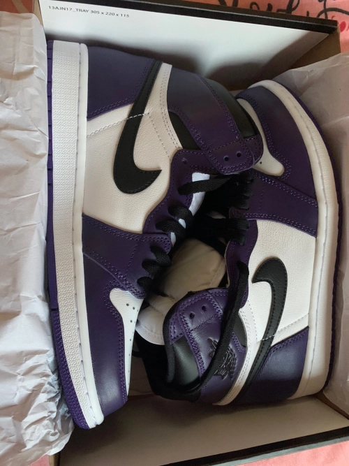 XH  Air Jordan 1 High OG “Court Purple” review 