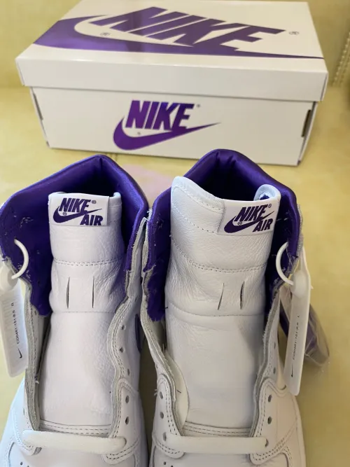 XH Air Jordan 1 Court Purple review 
