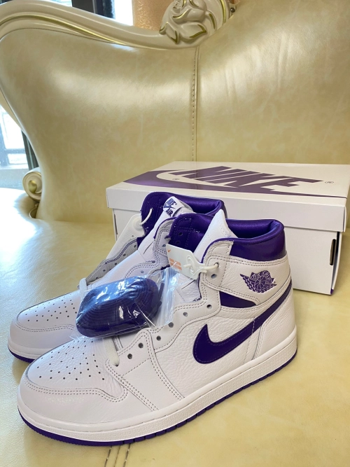 XH Air Jordan 1 Court Purple review 