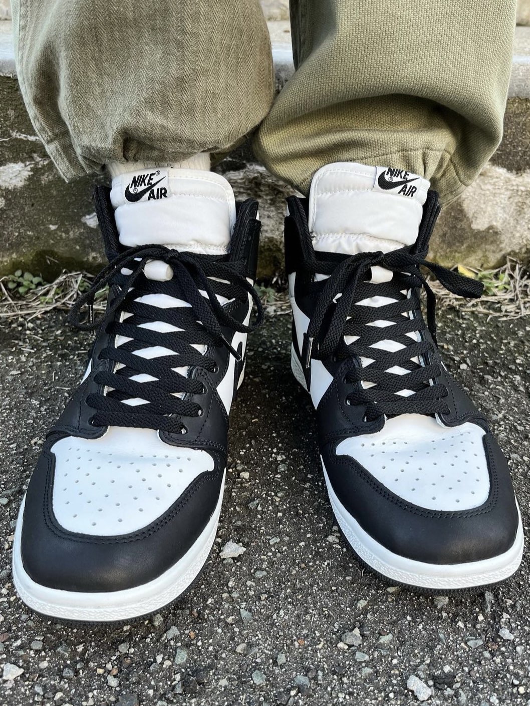 XH Air Jordan 1 ’85 Hi “Panda Black And White review Lily 02