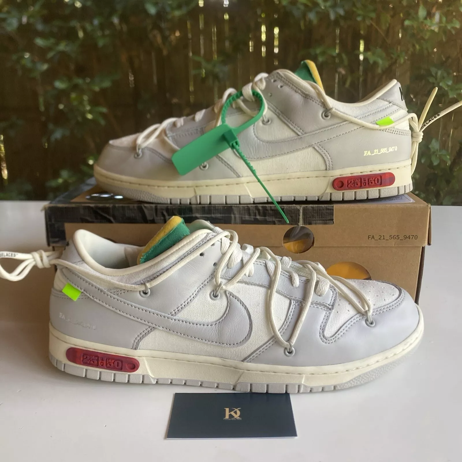 LF OFF WHITE x Nike Dunk SB Low The 50 NO.25 review 0