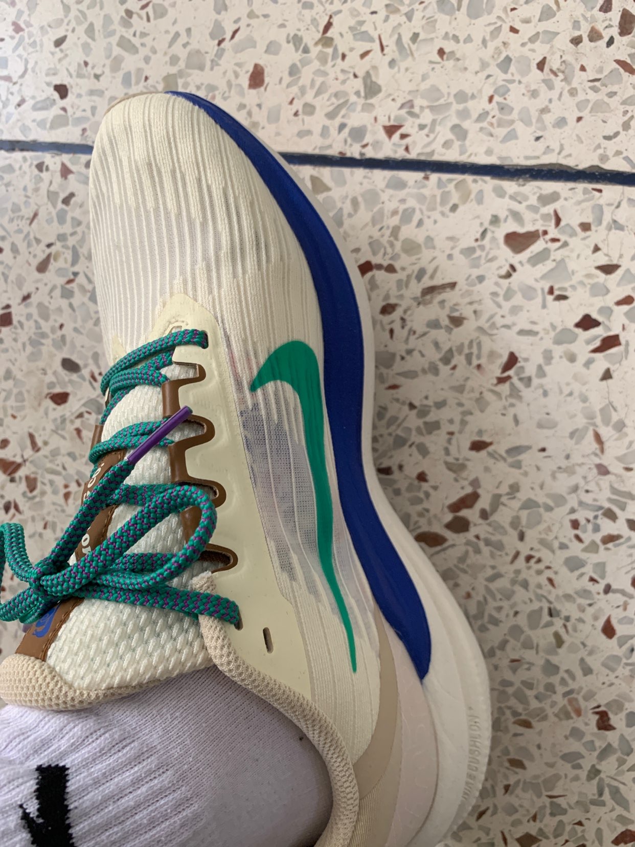 Nike Air Winflo 9 White Green Blue review Sofia