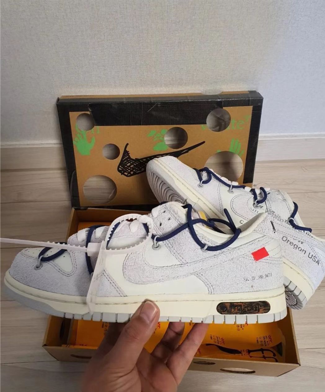 LF OFF WHITE x Nike Dunk SB Low The 50 NO.18 review 0