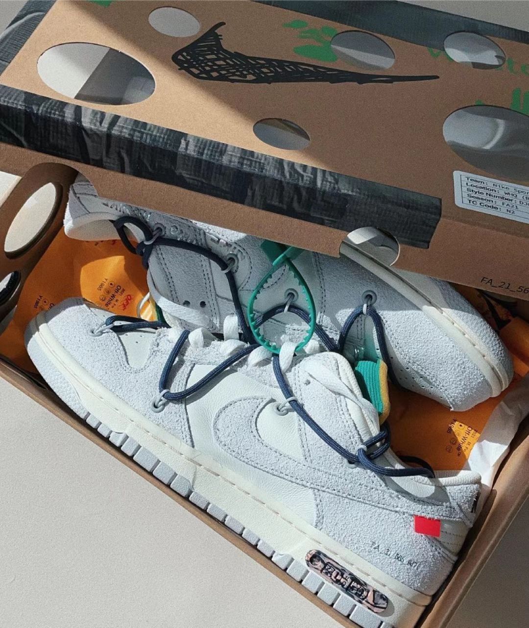 LF OFF WHITE x Nike Dunk SB Low The 50 NO.20 review 0