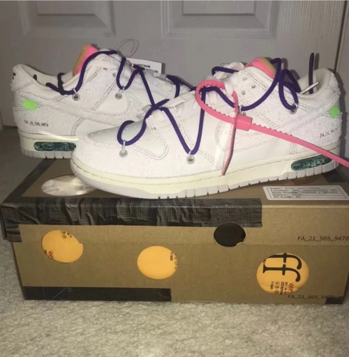 LF OFF WHITE x Nike Dunk SB Low The 50 NO.15 review 