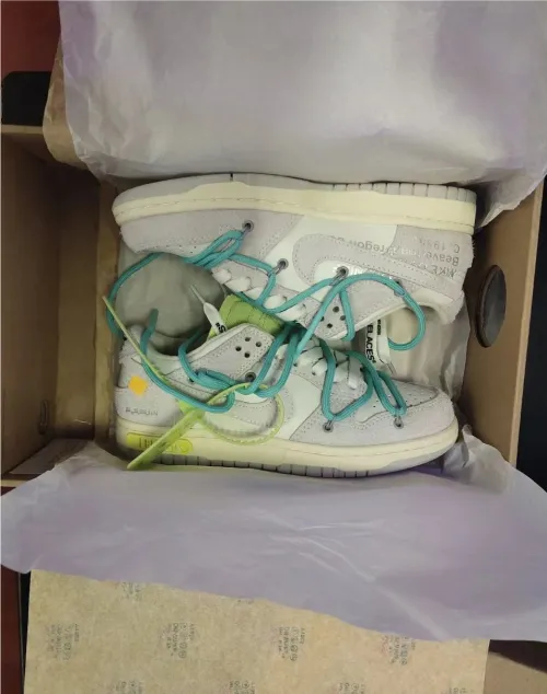 LF OFF WHITE x Nike Dunk SB Low The 50 NO.14 review 