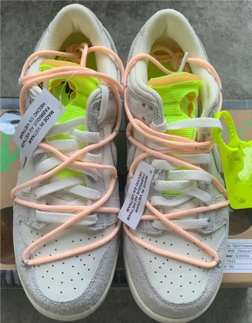 LF OFF WHITE x Nike Dunk SB Low The 50 NO.12 review 