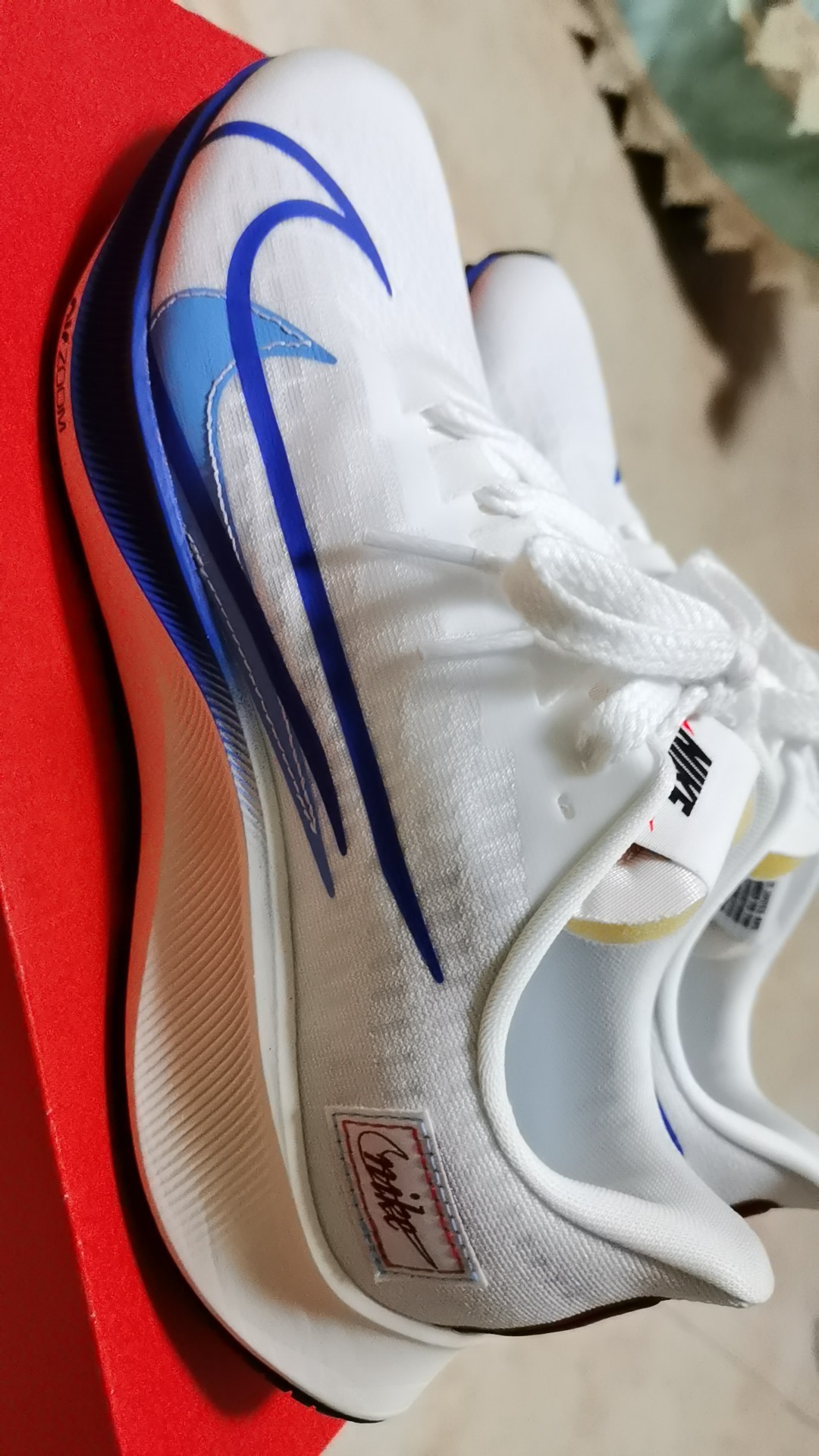 Nike AIR ZOOM PEGASUS 37 White Blue Red review samantha