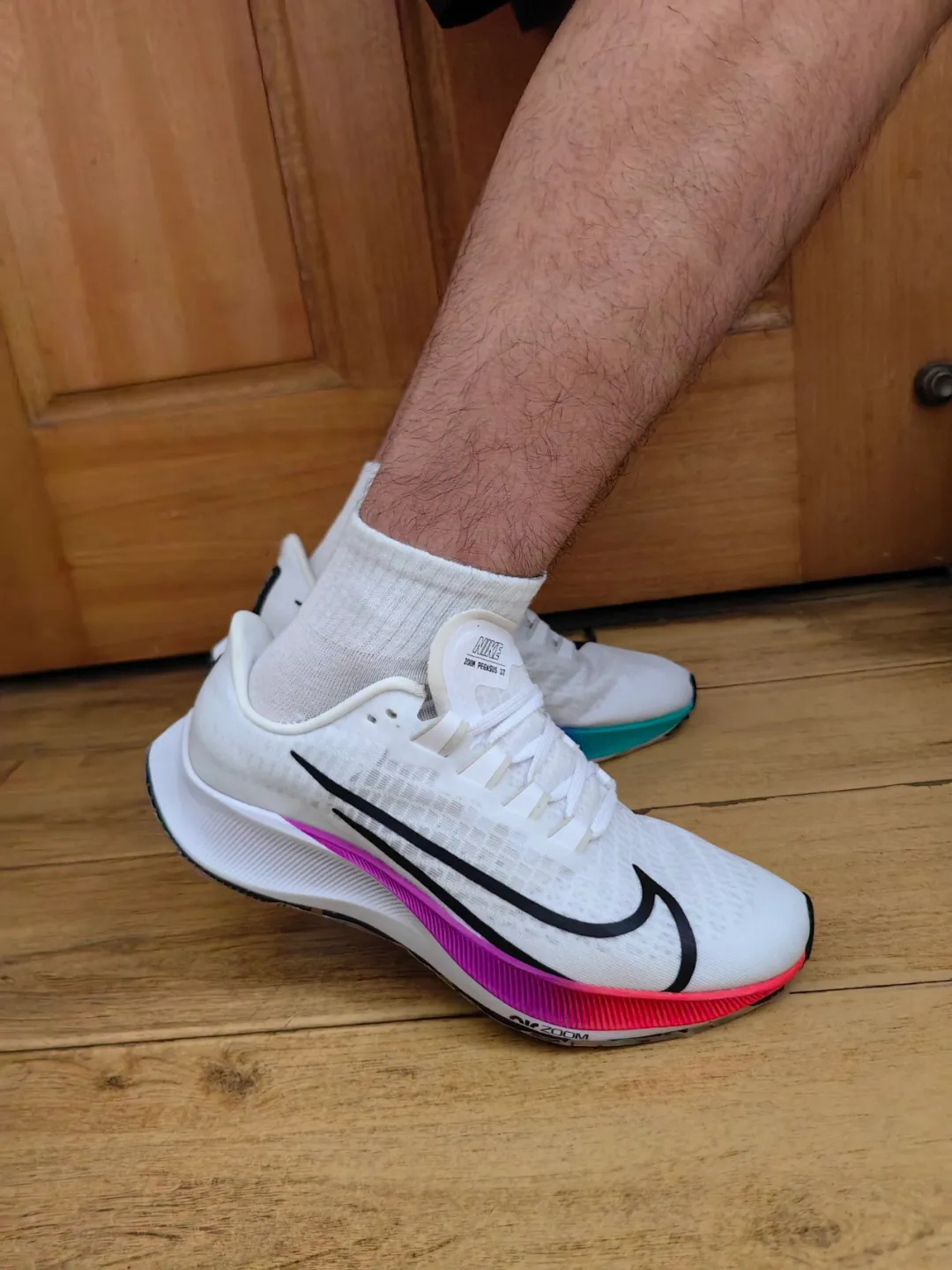 Nike AIR ZOOM PEGASUS 37 Rainbow White review David 01