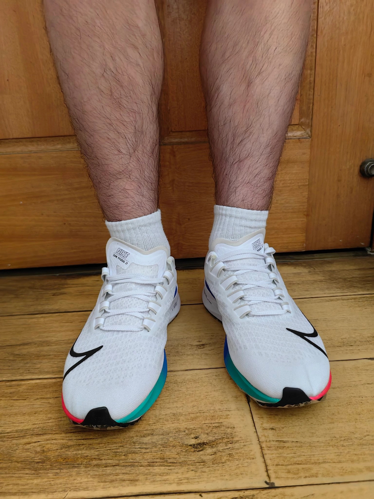 Nike AIR ZOOM PEGASUS 37 Rainbow White review David 03
