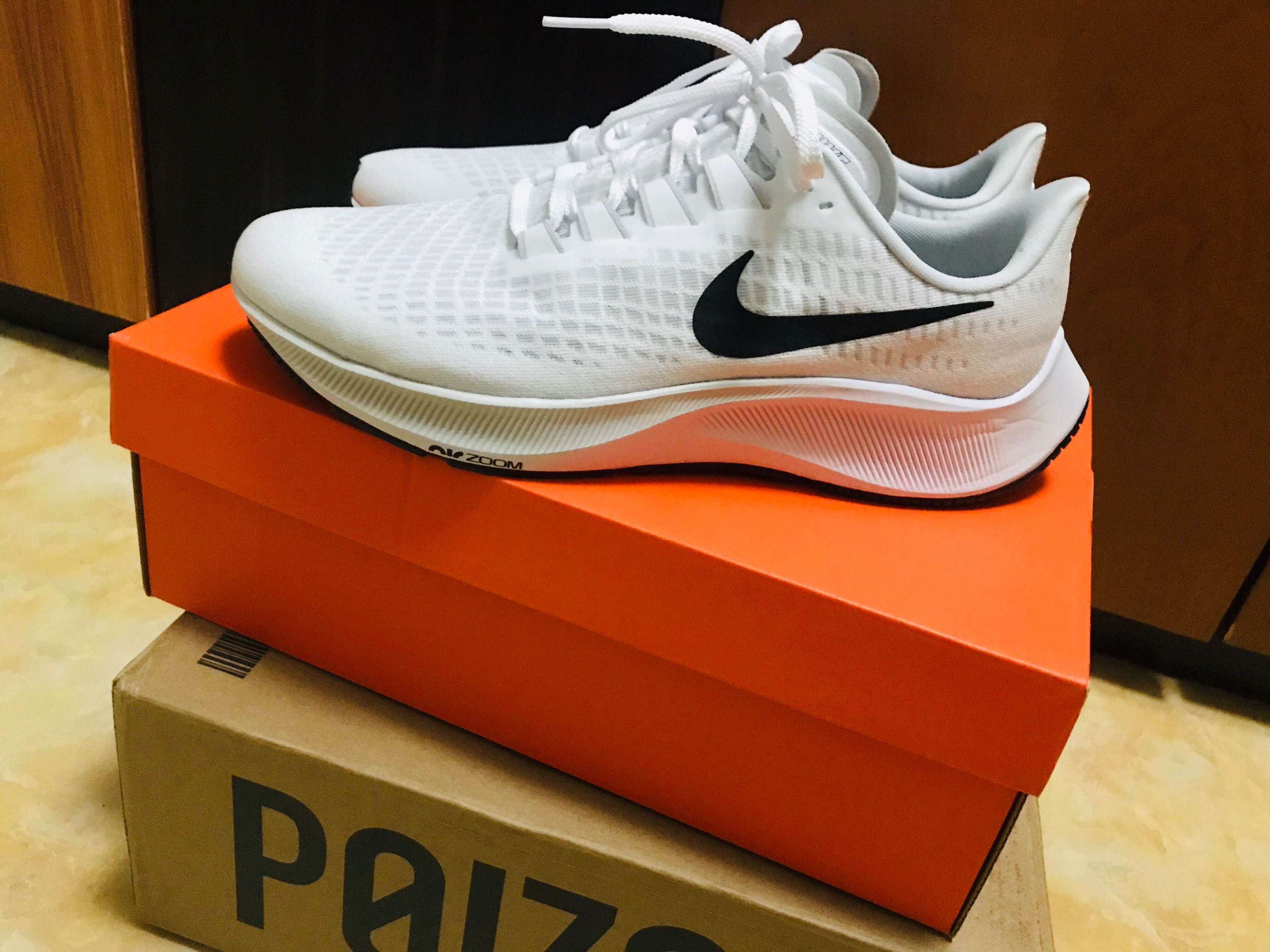Nike AIR ZOOM PEGASUS 37 All White And Black Hooks review Luke