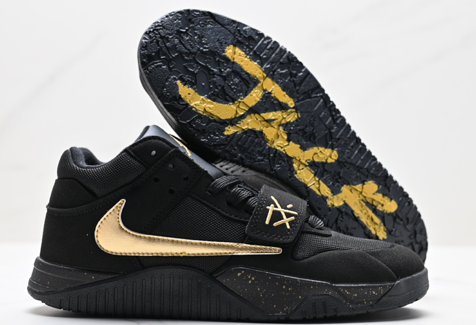 Travis Scott x Jordan Cut The Check Nice Kicks Black Gold review Raluca 02