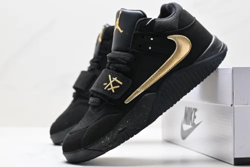 Travis Scott x Jordan Cut The Check Nice Kicks Black Gold review 