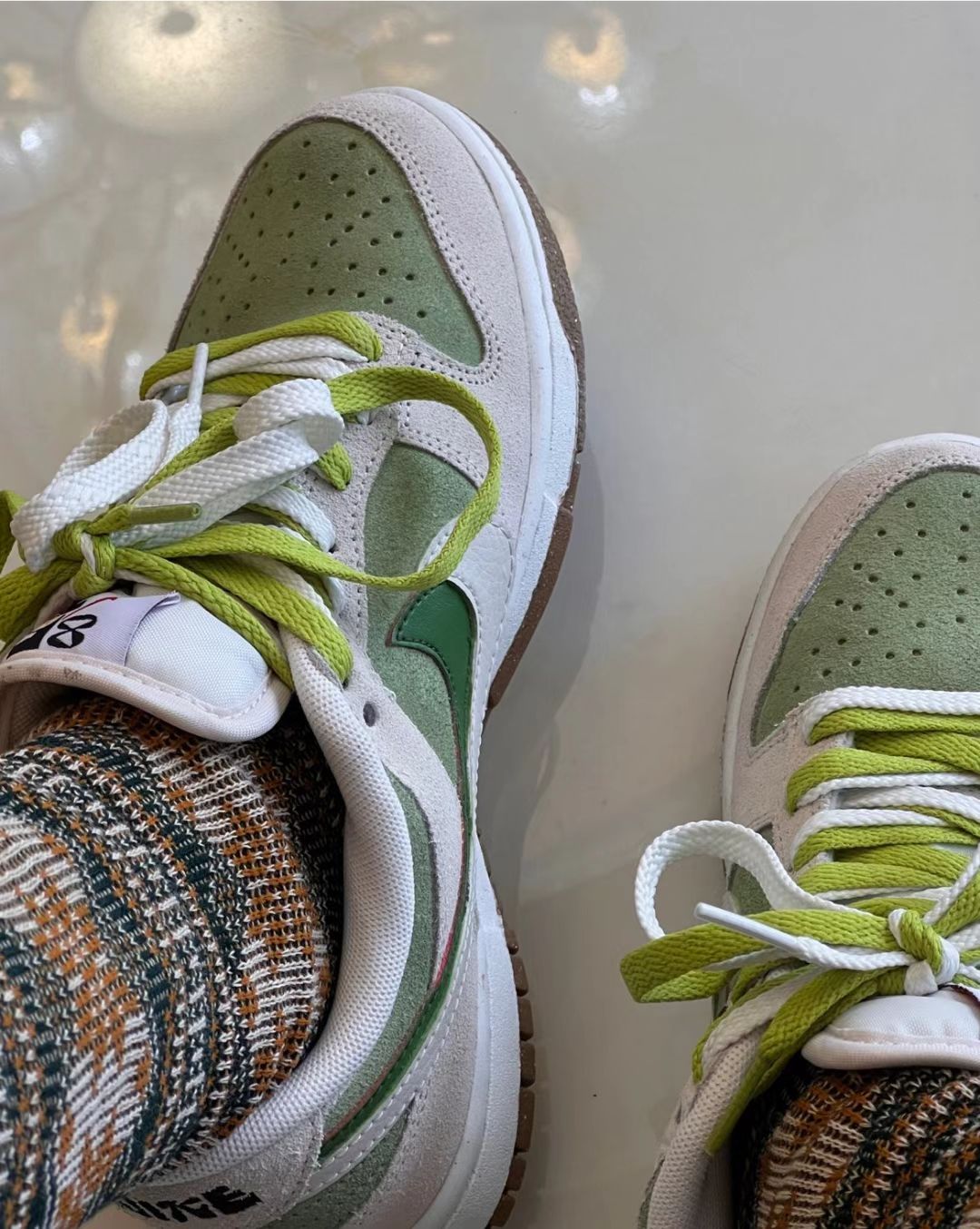 LF Nk SB Dunk Low 85 Gray White Green review Sean C.