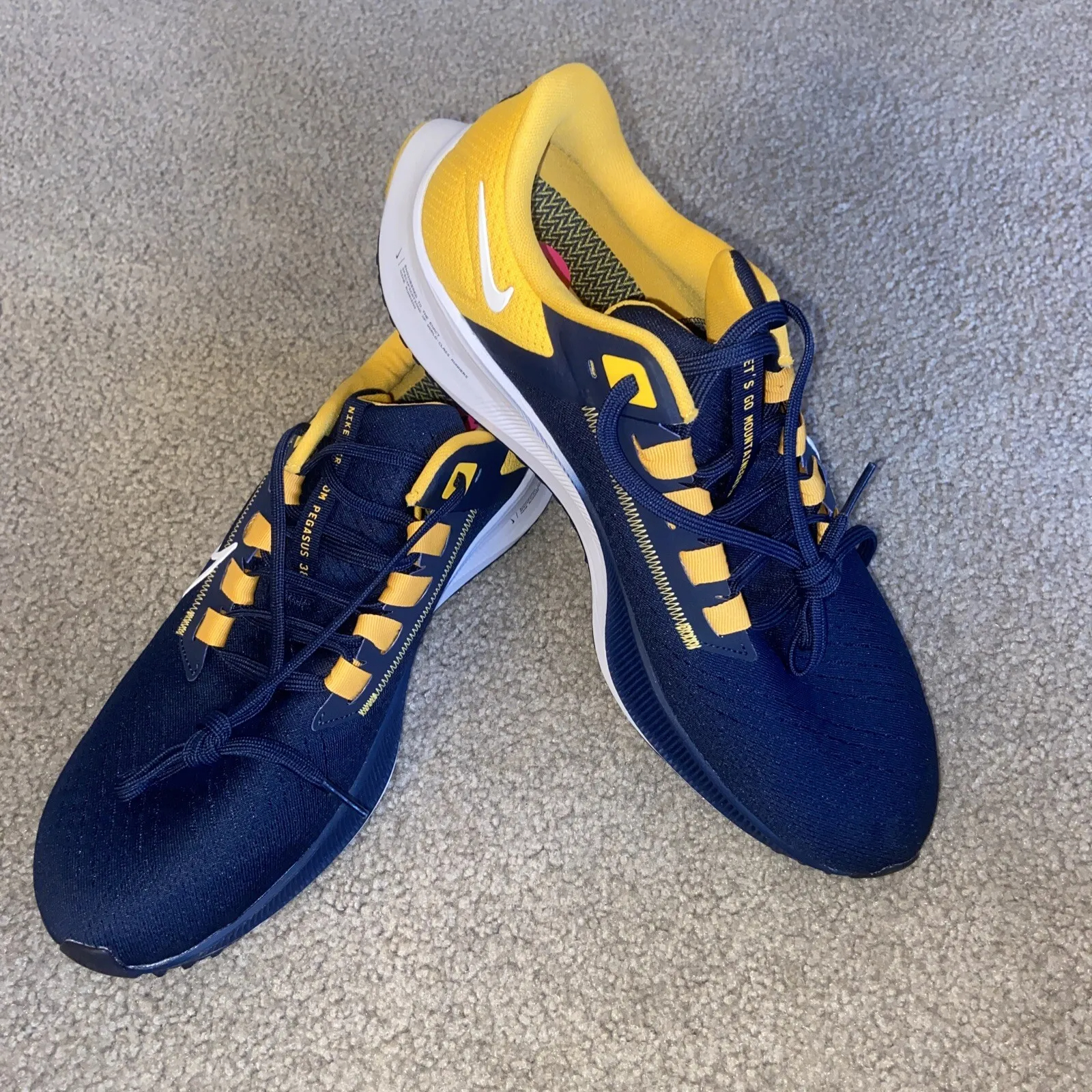 Nike AIR ZOOM PEGASUS 38 Blue Yellow review Ryan 02